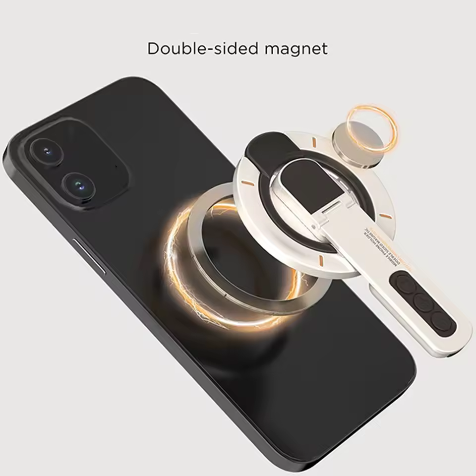 Double-Sided Magnetic Phone Ring Stand